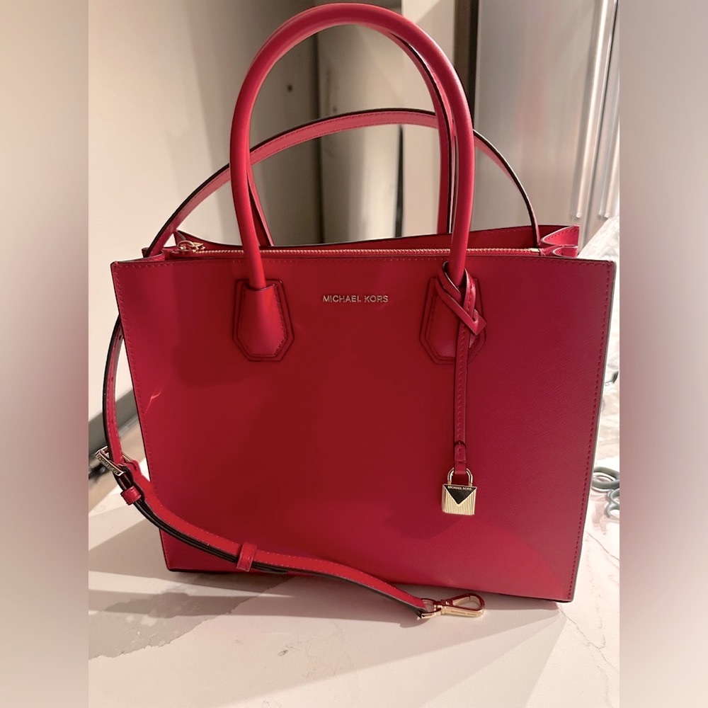 MERCER LARGE SAFFIANO LEATHER TOTE BAG - Picture 6 of 10